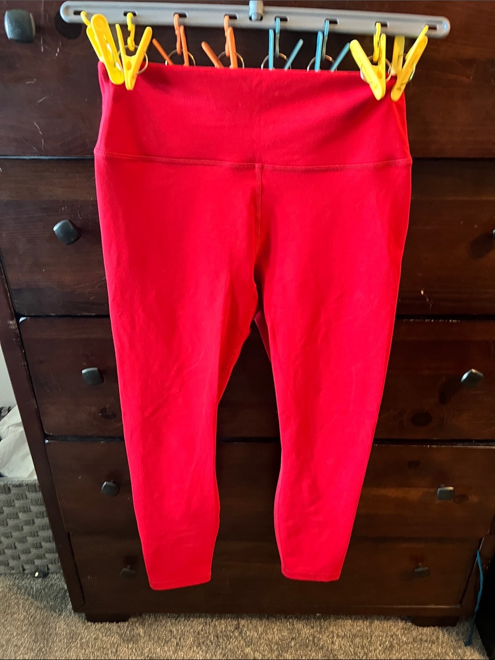 Fabletics Red High-Waist Active Leggings